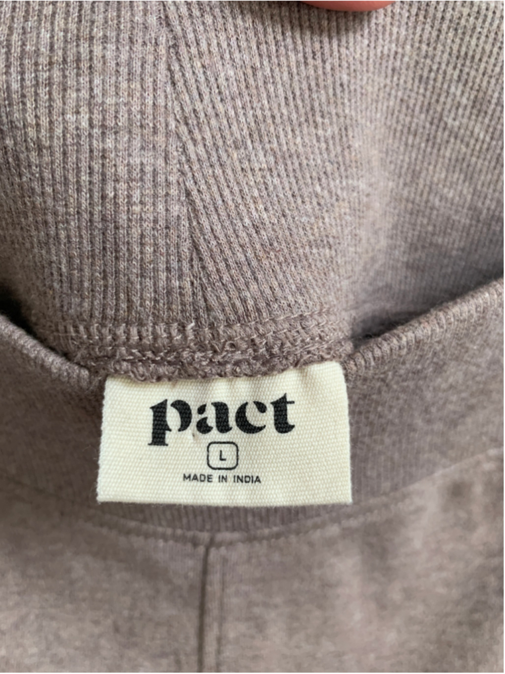 Women's Pact Organic Cotton Jogger Pants Size L Brown - Picture 3 of 6